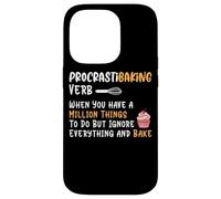 Procrastibaking Verb Million Things Ignore Case for iPhone 14 Pro