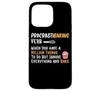 Procrastibaking Verb Million Things Ignore Case for iPhone 15 Pro Max