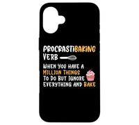 Procrastibaking Verb Million Things Ignore Case for iPhone 16 Plus