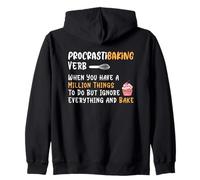 Procrastibaking Verb Million Things Ignore Zip Hoodie