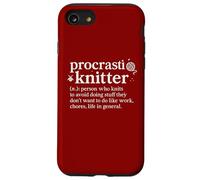 Procrastiknitter Funny Knitting Procrastinator Dictionary Case for iPhone SE (2020) / 7/8