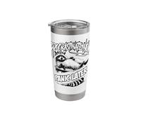 Procrastinate Now Panic Later Lazy Raccoon Stainless Steel Insulated Tumbler