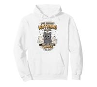 Procrastination Humor Too Many Things To Do Lazy Cat Pullover Hoodie