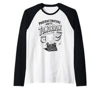 Procrastinator Funny Tomorrow Humor Tee Raglan Baseball Tee
