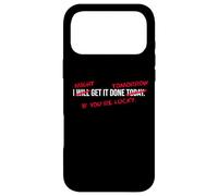 Procrastinator Promise to Get It Done Tomorrow Lucky Joke Case for iPhone 17 Pro Max