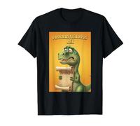 Procrastisaurus Rex Humor Funny Procrastination Witty Art Value Graphic T-Shirt, Men, Black, L