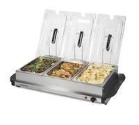 Proctor Silex 34300R Buffet Server & Food Warmer, Adjustable Heat, for Parties, Holidays and Entertaining, Stainless Steel