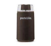 Proctor Silex 80300PS Electric Coffee Grinder for Beans, Spices and More, Stainless Steel Blades, Plastic, Brown