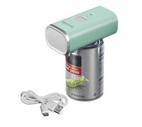 Proctor Silex Automatic Electric Can Opener, Hands Free Cordless Operation & USB Rechargeable, Self-Aligning, Cut Smooth Touch Lid Edges, Compact and Easy to Store, Mint