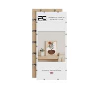 Procut Global 100X50CM Clip Frames - Frameless Perspex Wall-Mount Display for Posters, Pictures, Photos & Certificates - Lightweight & Shatterproof - Sizes A6 to A0 & 4x4 to 100x90cm Available