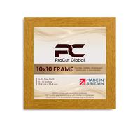 Procut Global 10X10 Oak Picture Frames - Modern Wooden Photo Frame with Shatterproof Perspex for Wall or Tabletop - Perfect for Posters, Certificates, Prints - Sizes & Colors Available
