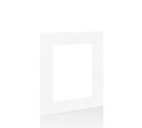Procut Global 10x8" White Picture Mounts for Frames - Fits 7x5" Aperture Size - Precision Cut Cardboard Photo Mounts - Mat Board for Prints, Artwork & Paintings