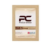 Procut Global 11x8.5 Light Oak Picture Frames - Modern Photo Frame with Shatterproof Perspex for Wall or Tabletop - Ideal for Posters, Certificates & Print-Sizes A1 to A5 & 4x4 to 100x70cm Available