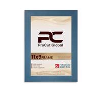 Procut Global 11X9 Navy Blue Picture Frames - Modern Wooden Photo Frame with Shatterproof Perspex for Wall or Tabletop - Perfect for Posters, Certificates, Prints - Sizes & Colors Available