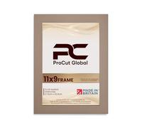 Procut Global 11X9 Rose Gold Picture Frames - Modern Wooden Photo Frame with Shatterproof Perspex for Wall or Tabletop - Perfect for Posters, Certificates, Prints - Sizes & Colors Available