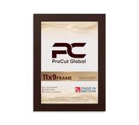 Procut Global 11X9 Rose Wood Picture Frames - Modern Wooden Photo Frame with Shatterproof Perspex for Wall or Tabletop - Perfect for Posters, Certificates, Prints - Sizes & Colors Available