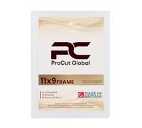 Procut Global 11X9 White Picture Frames - Sleek Wooden Photo Frame with Shatterproof Perspex for Wall or Tabletop - Perfect for Posters, Certificates, Prints-Multiple Sizes & Colors Available
