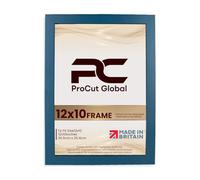 Procut Global 12X10 Navy Blue Picture Frames - Sleek Wooden Photo Frame with Shatterproof Perspex for Wall or Tabletop - Perfect for Posters, Certificates, Prints-Multiple Sizes & Colors Available