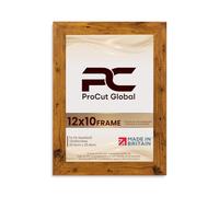 Procut Global 12X10 Rustic Oak Picture Frames - Modern Wooden Photo Frame with Shatterproof Perspex for Wall or Tabletop - Perfect for Posters, Certificates, Prints - Sizes & Colors Available