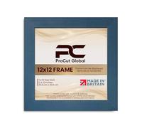 Procut Global 12X12 Navy Blue Picture Frames - Modern Wooden Photo Frame with Shatterproof Perspex for Wall or Tabletop - Perfect for Posters, Certificates, Prints - Sizes & Colors Available