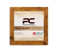 Procut Global 12X12 Rustic Oak Picture Frames - Modern Wooden Photo Frame with Shatterproof Perspex for Wall or Tabletop - Perfect for Posters, Certificates, Prints - Sizes & Colors Available