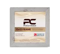 Procut Global 12X12 White Rustic Picture Frames - Modern Wooden Photo Frame with Shatterproof Perspex for Wall or Tabletop - Perfect for Posters, Certificates, Prints - Sizes & Colors Available