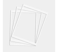 Procut Global 12x16" White Picture Mounts Board to Fit 14x11" Aperture Size - Photo Mount Card Ideal for Prints, Artwork, Crafts & Certificates - Sizes & Colors Available - Pack of 3