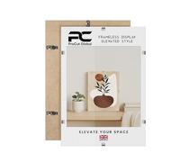 Procut Global 14X10 Clip Frames - Frameless Perspex Wall-Mount Display for Posters, Pictures, Photos & Certificates - Lightweight & Shatterproof - Sizes A6 to A0 & 4x4 to 100x90cm Available