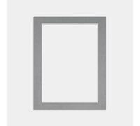 Procut Global 14x11" Mid Grey Picture Mounts to Fit A4 Aperture - Precision Cut Cardboard Photo Mount - Ideal for Frames, Prints, Artwork & Certificates - Sizes & Colours Available