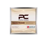 Procut Global 14X14 Aluminium Picture Frames - Modern Wooden Photo Frame with Shatterproof Perspex for Wall or Tabletop - Perfect for Posters, Certificates, Prints - Sizes & Colors Available