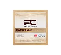 Procut Global 15X15 Oak Picture Frames - Sleek Wooden Photo Frame with Shatterproof Perspex for Wall or Tabletop - Perfect for Posters, Certificates, Prints-Multiple Sizes & Colors Available