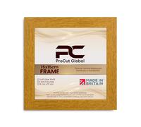 Procut Global 15X15CM Oak Picture Frames - Modern Wooden Photo Frame with Shatterproof Perspex for Wall or Tabletop - Perfect for Posters, Certificates, Prints - Sizes & Colors Available