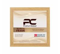 Procut Global 15X15CM Oak Picture Frames - Sleek Wooden Photo Frame with Shatterproof Perspex for Wall or Tabletop - Perfect for Posters, Certificates, Prints-Multiple Sizes & Colors Available