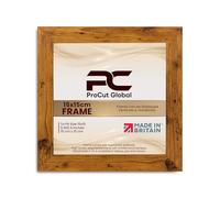Procut Global 15X15CM Rustic Oak Picture Frames - Modern Wooden Photo Frame with Shatterproof Perspex for Wall or Tabletop - Perfect for Posters, Certificates, Prints - Sizes & Colors Available
