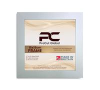 Procut Global 15X15CM Silver Picture Frames - Modern Wooden Photo Frame with Shatterproof Perspex for Wall or Tabletop - Perfect for Posters, Certificates, Prints - Sizes & Colors Available