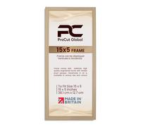 Procut Global 15x5 Light Oak Picture Frames - Modern Photo Frame with Shatterproof Perspex for Wall or Tabletop - Ideal for Posters, Certificates & Print-Sizes A1 to A5 & 4x4 to 100x70cm Available