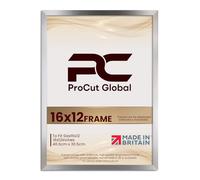 Procut Global 16X12 Aluminium Picture Frames - Modern Wooden Photo Frame with Shatterproof Perspex for Wall or Tabletop - Perfect for Posters, Certificates, Prints - Sizes & Colors Available
