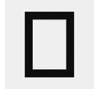 Procut Global 16x12 Black Picture Mount to Fit 12x8 Aperture Size - Photo Mounts Sheet Cut to Size - Cardboard Mount for Photos, Posters, Prints & Certificates - UK Made
