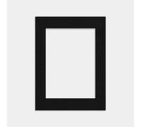 Procut Global 16x12 Black Picture Mount to Fit A4 Aperture Size - Photo Mounts Sheet Cut to Size - Cardboard Mount for Photos, Posters, Prints & Certificates - UK Made