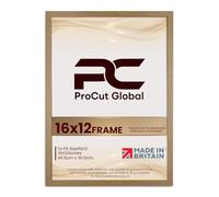 Procut Global 16X12 Oak Picture Frames - Modern Wooden Photo Frame with Shatterproof Perspex for Wall or Tabletop - Perfect for Posters, Certificates, Prints - Sizes & Colors Available