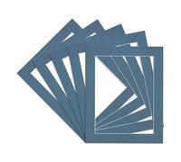 Procut Global 16x12" Pompadour Picture Mounts to Fit A4 Aperture - Precision Cut Cardboard Photo Mount - Ideal for Frames, Prints, Artwork & Certificates - Sizes & Colours Available - 5 Pack