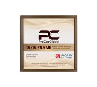 Procut Global 16X16 Dark Oak Picture Frames - Modern Wooden Photo Frame with Shatterproof Perspex for Wall or Tabletop - Perfect for Posters, Certificates, Prints - Sizes & Colors Available