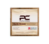 Procut Global 16X16 Rustic Oak Picture Frames - Modern Wooden Photo Frame with Shatterproof Perspex for Wall or Tabletop - Perfect for Posters, Certificates, Prints - Sizes & Colors Available