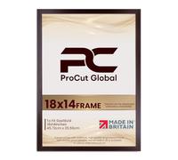 Procut Global 18X14 Rose Wood Picture Frames - Modern Wooden Photo Frame with Shatterproof Perspex for Wall or Tabletop - Perfect for Posters, Certificates, Prints - Sizes & Colors Available