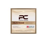 Procut Global 19x19 Oak Picture Frames - Classic Wooden Photo Frame with Shatterproof Perspex for Wall or Tabletop - Perfect for Posters, Certificates & Prints - Sizes & Colors Available