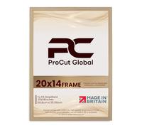Procut Global 20x14 Light Oak Picture Frames - Modern Photo Frame with Shatterproof Perspex for Wall or Tabletop - Ideal for Posters, Certificates & Print-Sizes A1 to A5 & 4x4 to 100x70cm Available