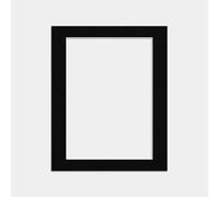 Procut Global 20x16 Black Picture Mount to Fit A3 Aperture Size - Photo Mounts Sheet Cut to Size - Cardboard Mount for Photos, Posters, Prints & Certificates - UK Made