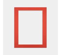 Procut Global 20x16" Poppy Red Picture Mounts to Fit A3 Aperture - Precision Cut Cardboard Photo Mount - Ideal for Frames, Prints, Artwork & Certificates - Sizes & Colours Available