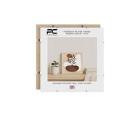 Procut Global 20X20 Clip Frames - Frameless Perspex Wall-Mount Display for Posters, Pictures, Photos & Certificates - Lightweight & Shatterproof - Sizes A6 to A0 & 4x4 to 100x90cm Available