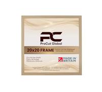 Procut Global 20x20 Light Oak Picture Frames - Modern Photo Frame with Shatterproof Perspex for Wall or Tabletop - Ideal for Posters, Certificates & Print-Sizes A1 to A5 & 4x4 to 100x70cm Available